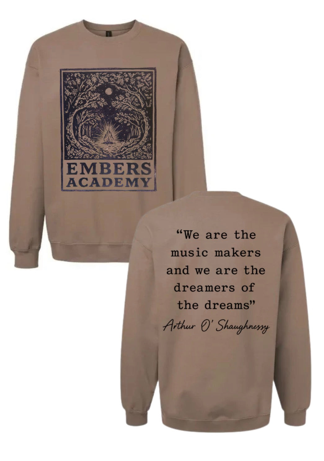 Adult sweatshirt QUOTE (brown Savana)