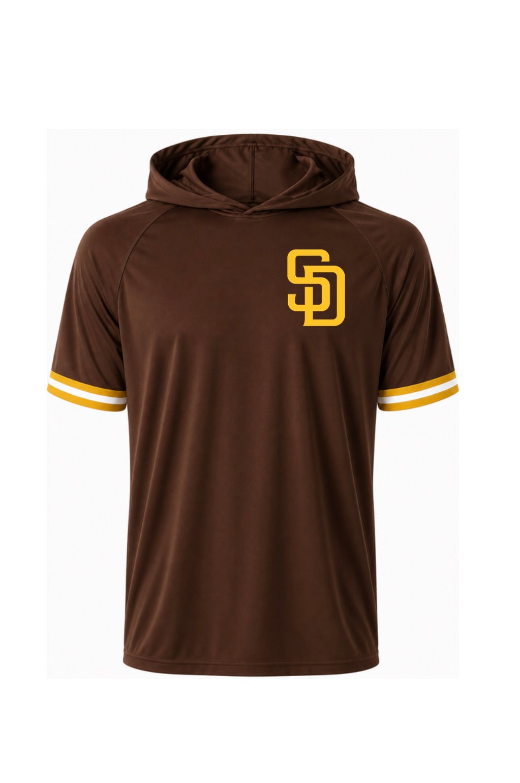 Short sleeve hooded dri fit