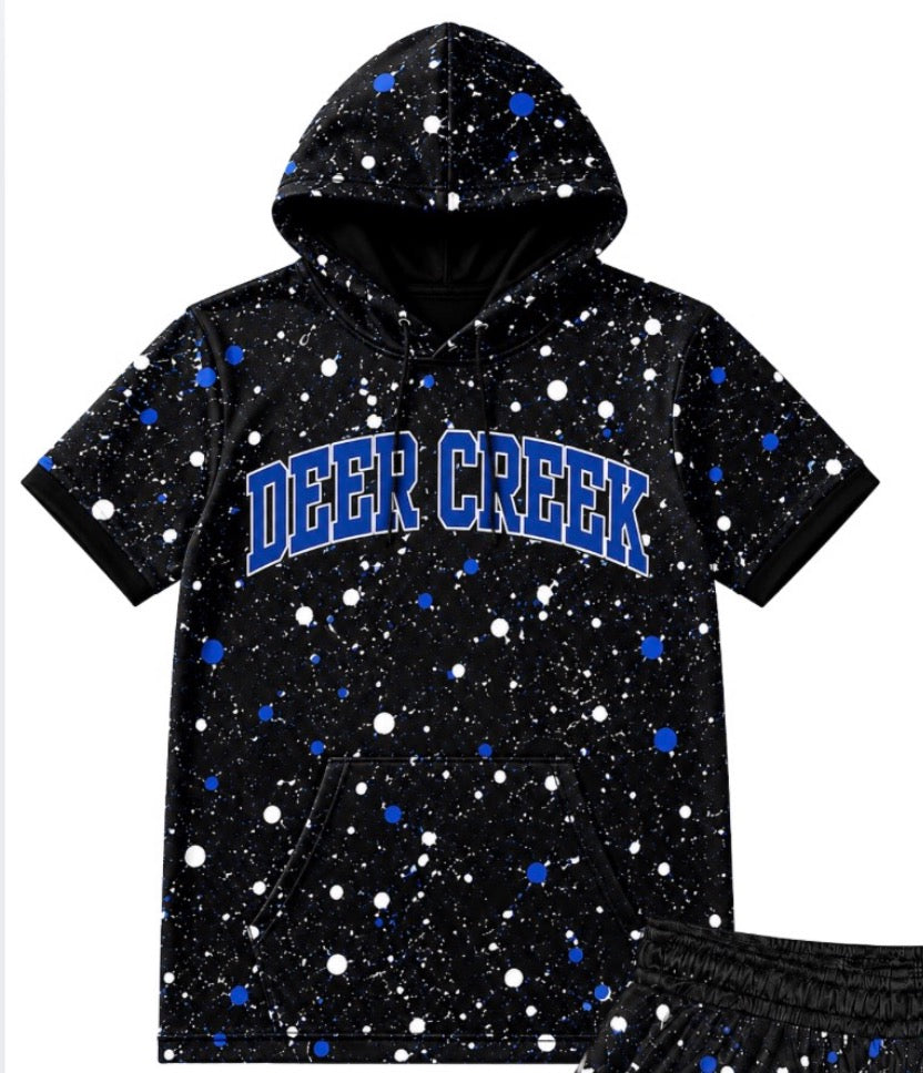 Deer creek Splatter Hooded Top