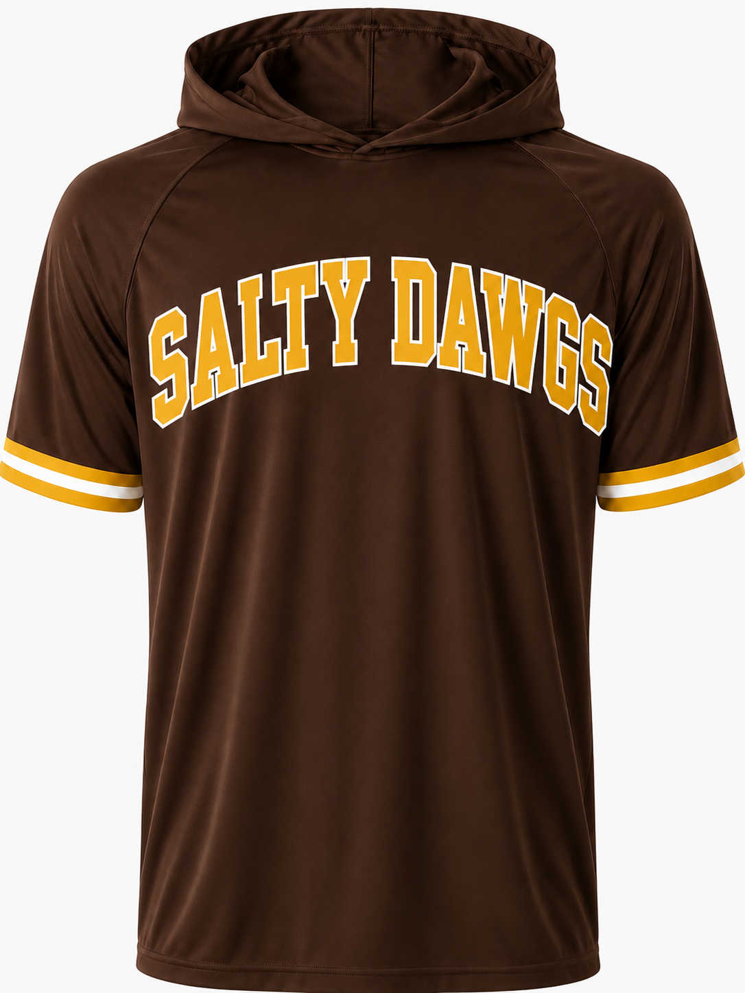Short sleeve hooded dri fit