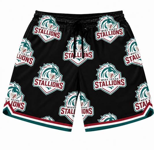 Stallions logo shorts