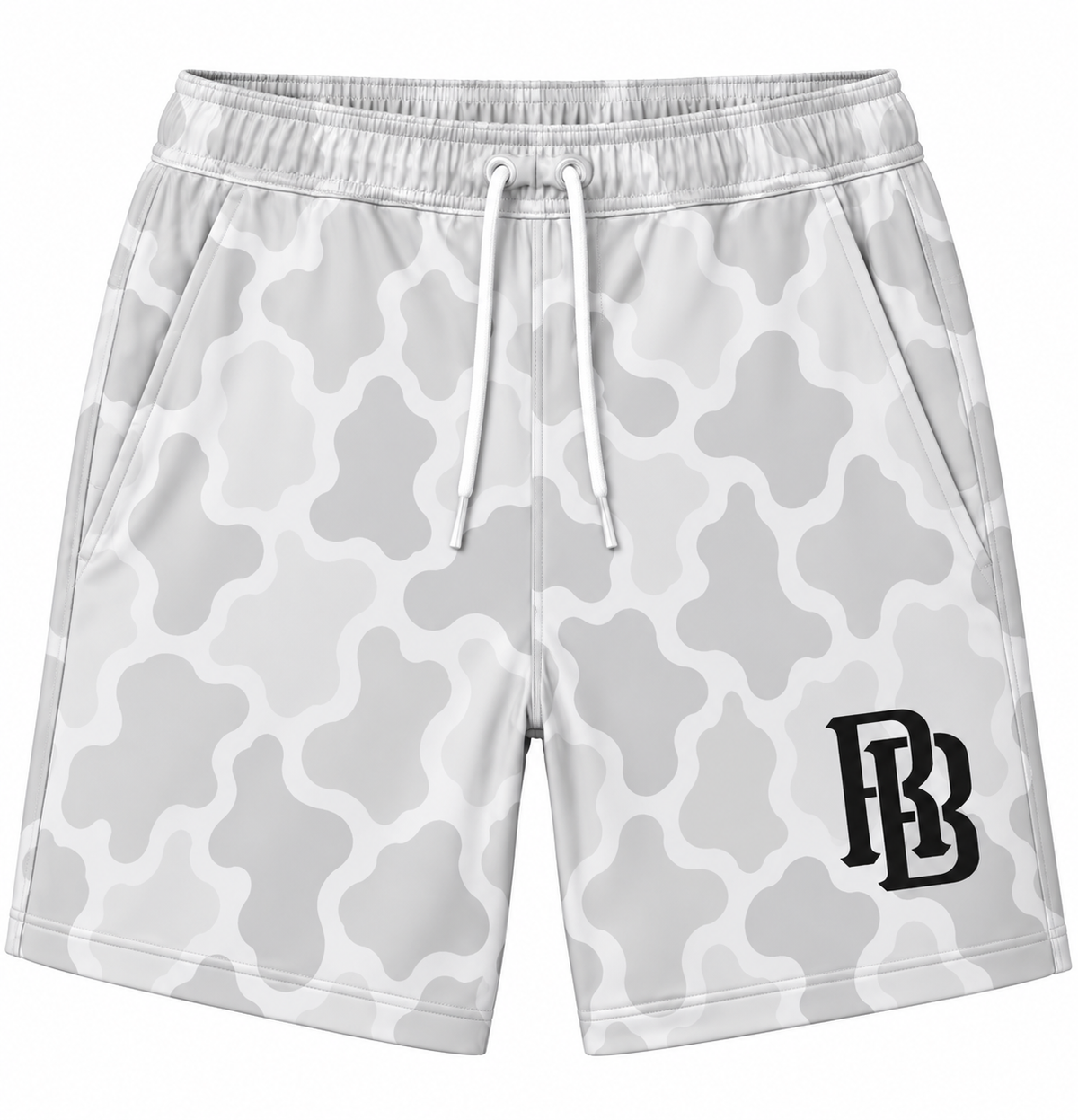 Camo black logo shorts