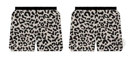 Leopard Print Mesh Shorts