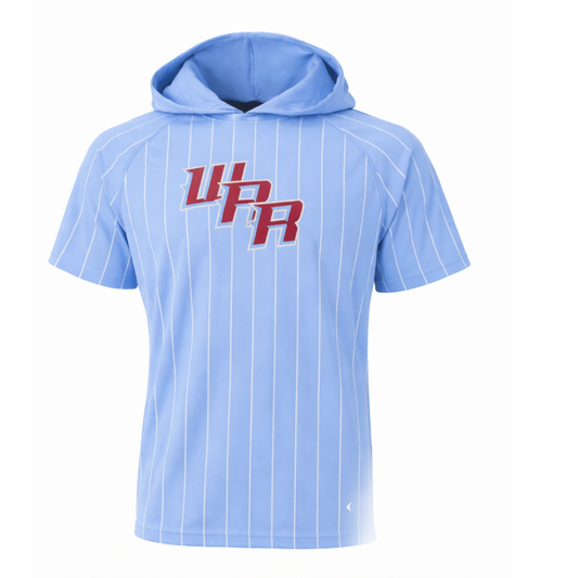 WAR Hooded pinstripe top