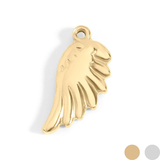 18K Gold PVD Stainless Steel Small Angel Wing Charm
